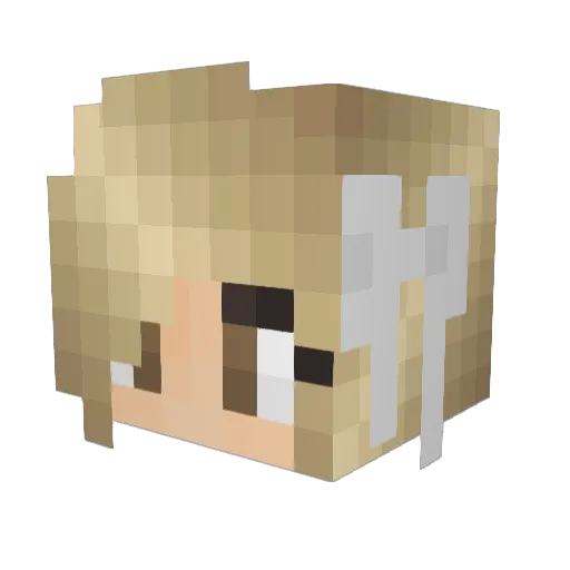 juniormaster2014 Minecraft avatar head, 3D render