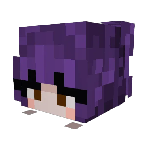 junip3a Minecraft avatar head, 3D render