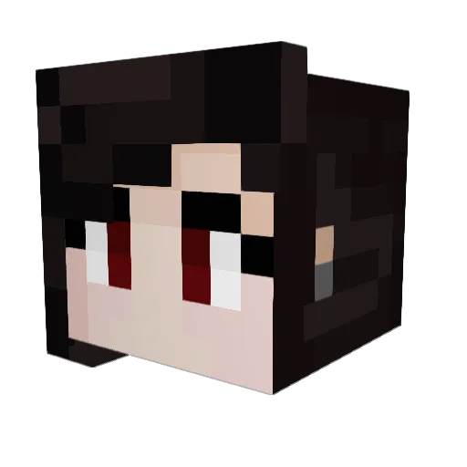 junipaw Minecraft avatar head, 3D render