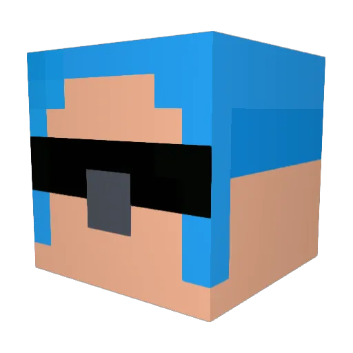 juniper09 Minecraft avatar head, 3D render
