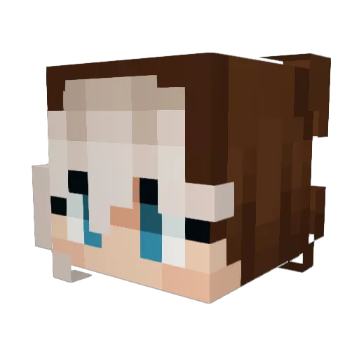 juniperberryy_ Minecraft avatar head, 3D render