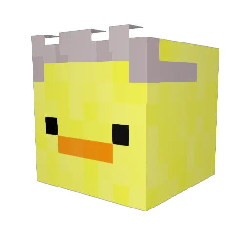 junjal Minecraft avatar head, 3D render