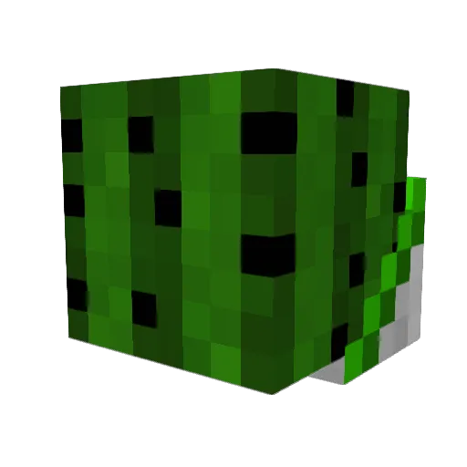 junkAccount Minecraft avatar head, 3D render