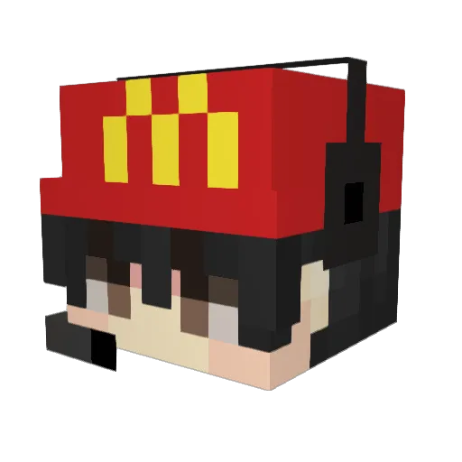 junk_ark Minecraft avatar head, 3D render