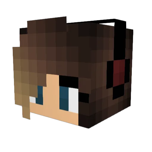 junkaztobby Minecraft avatar head, 3D render