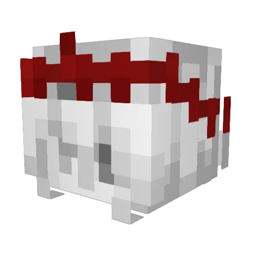 junkcel Minecraft avatar head, 3D render