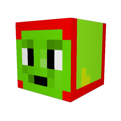 junkey13 Minecraft avatar head, 3D render