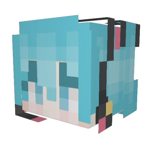 junkhail Minecraft avatar head, 3D render