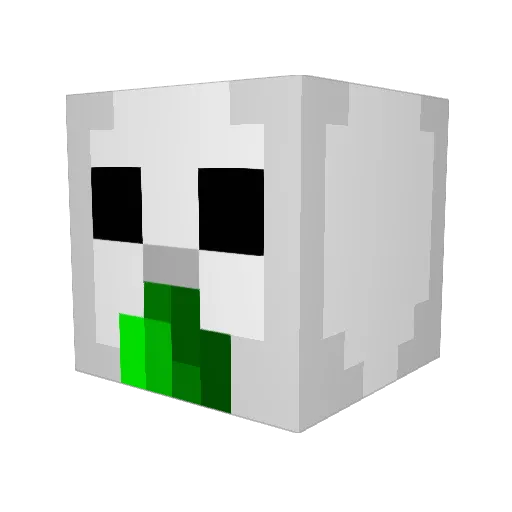 junkkcha Minecraft avatar head, 3D render