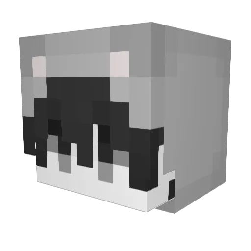 junli_04 Minecraft avatar head, 3D render