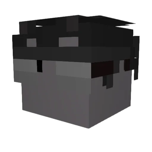 junnlives Minecraft avatar head, 3D render