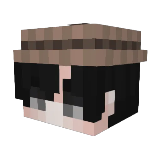 junnn0001 Minecraft avatar head, 3D render