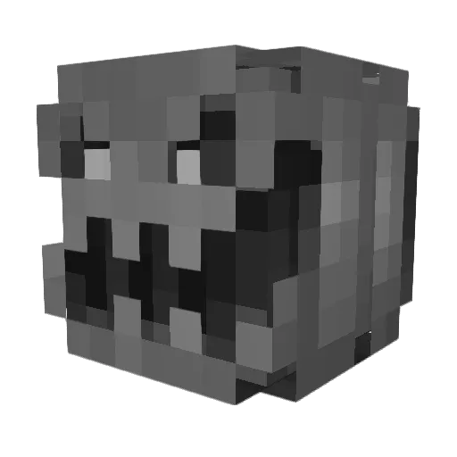 junnxyy Minecraft avatar head, 3D render