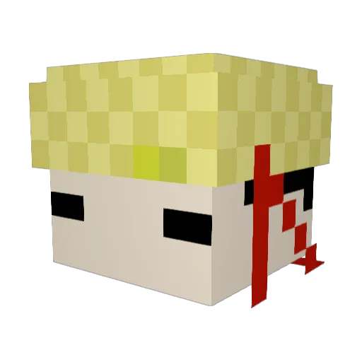 juno29 Minecraft avatar head, 3D render