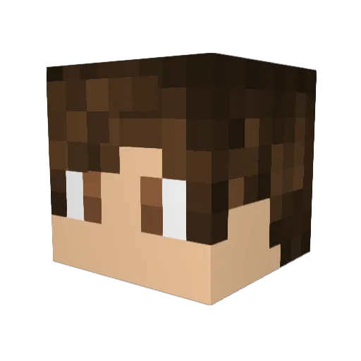 junolives Minecraft avatar head, 3D render