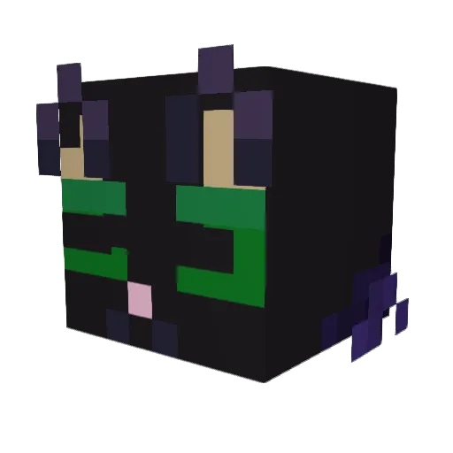 junoowo Minecraft avatar head, 3D render