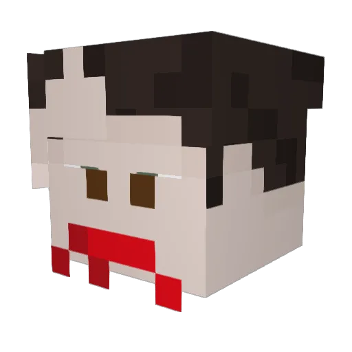 junotderpro Minecraft avatar head, 3D render