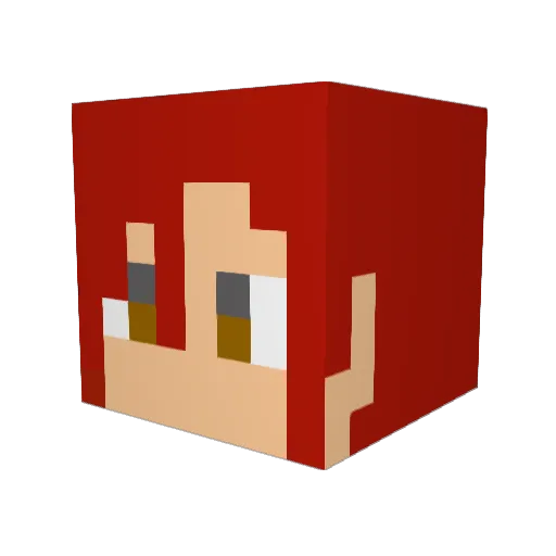 junpei002 Minecraft avatar head, 3D render