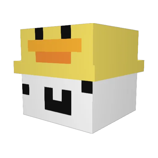 junpi2 Minecraft avatar head, 3D render