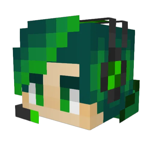 junseo0324 Minecraft avatar head, 3D render