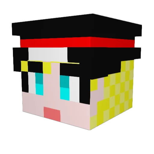 junseo20 Minecraft avatar head, 3D render