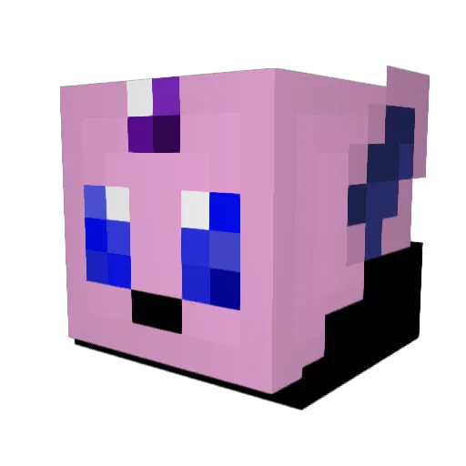 junseoLee Minecraft avatar head, 3D render