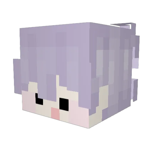 junsoda Minecraft avatar head, 3D render