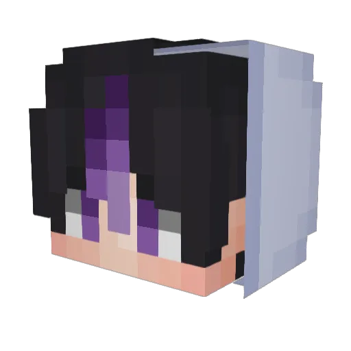 junstorm Minecraft avatar head, 3D render