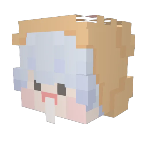 juntae_0616 Minecraft avatar head, 3D render
