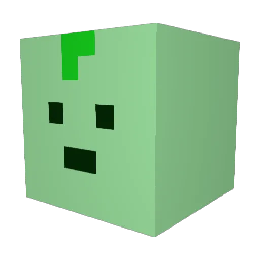 junu1234 Minecraft avatar head, 3D render