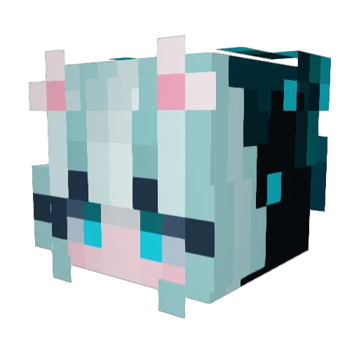 junxiuhan2023 Minecraft avatar head, 3D render