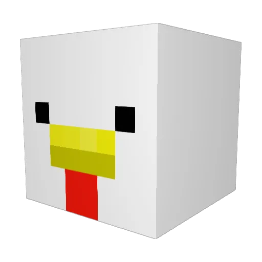 junyongari Minecraft avatar head, 3D render
