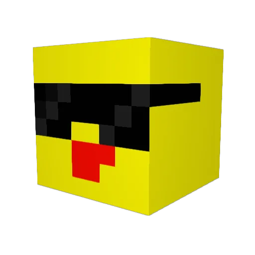 junyyg Minecraft avatar head, 3D render