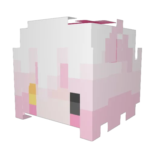 junzhwei Minecraft avatar head, 3D render