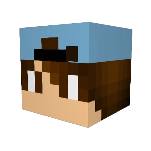 jupa105 Minecraft avatar head, 3D render