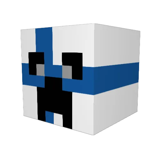 jupepsi Minecraft avatar head, 3D render