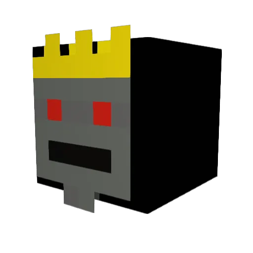 jupertino Minecraft avatar head, 3D render