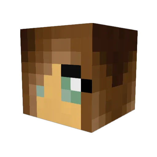 jupet05 Minecraft avatar head, 3D render