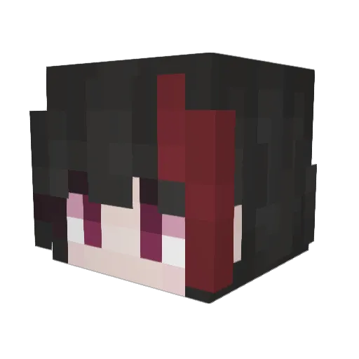 jupiterandmns Minecraft avatar head, 3D render