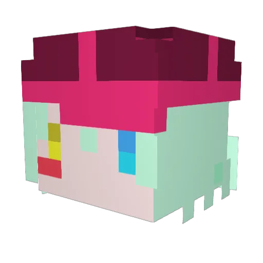 jupiterjp Minecraft avatar head, 3D render