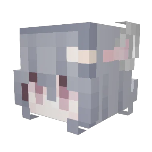 jupixze Minecraft avatar head, 3D render