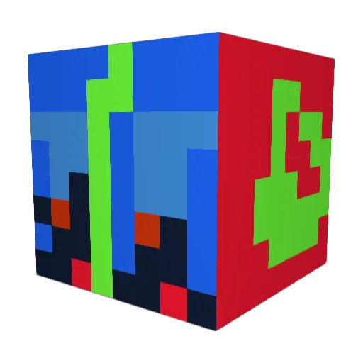 jupojupo Minecraft avatar head, 3D render