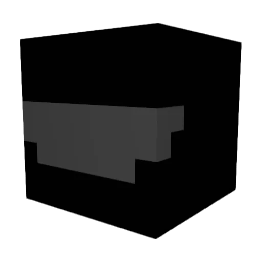 jur_11 Minecraft avatar head, 3D render
