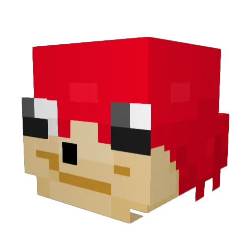 juremow Minecraft avatar head, 3D render