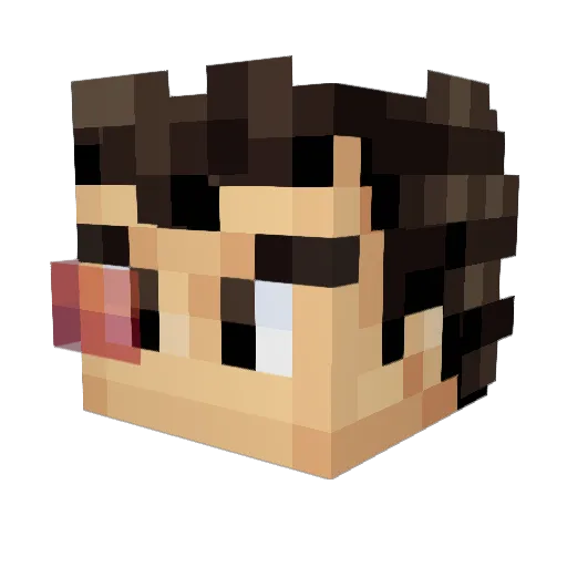 jurgen17 Minecraft avatar head, 3D render