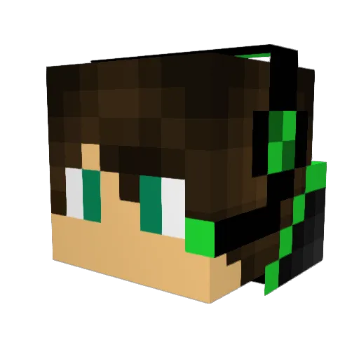 jurgen201 Minecraft avatar head, 3D render