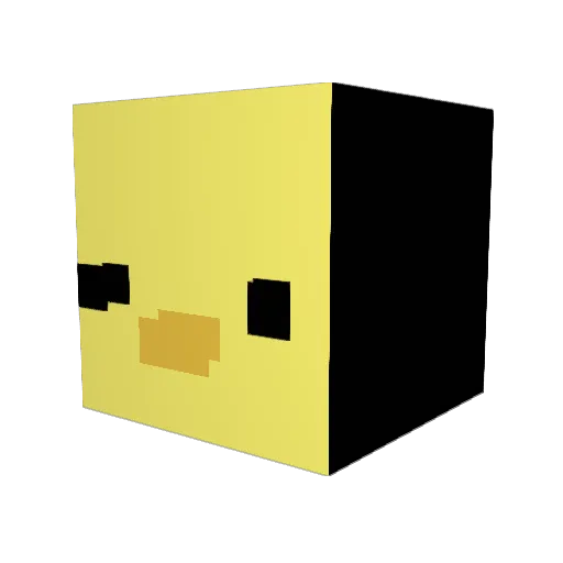 jurisuu Minecraft avatar head, 3D render