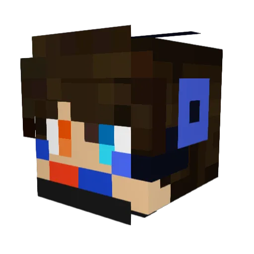 juro99 Minecraft avatar head, 3D render