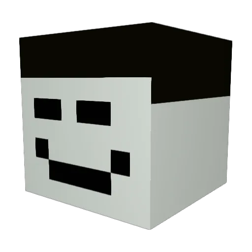 jurstey Minecraft avatar head, 3D render