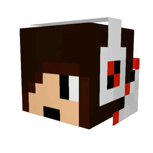 jurter93 Minecraft avatar head, 3D render